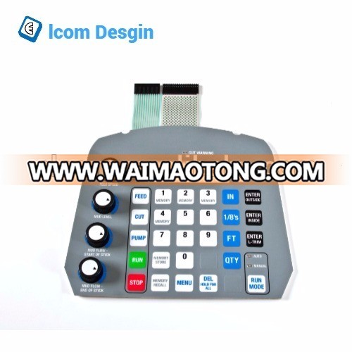 Tactile Polyester membrane switch panel waterproof membrane switch keypad