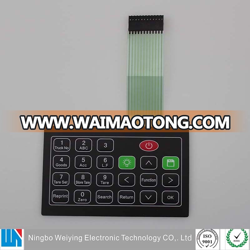 OEM electric remote access control numeric membrane switch keypad